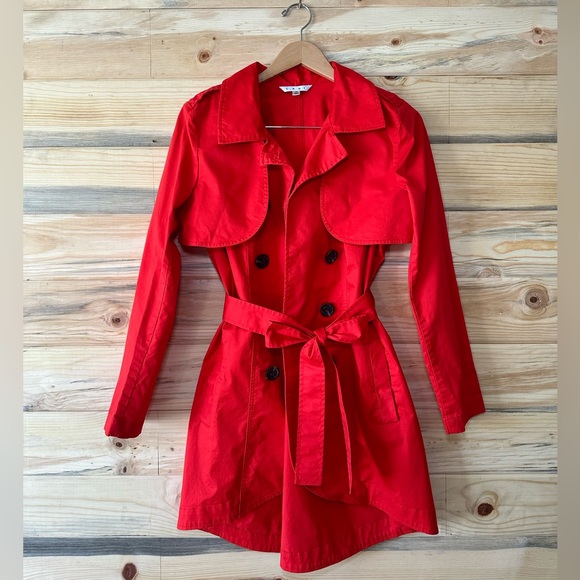 CAbi convertible trench coat Vibrant Red - Picture 2 of 9